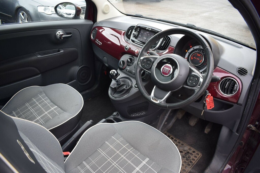 Fiat 500 1.2 Lounge Euro 6 Ss DF16PFZ Red #3