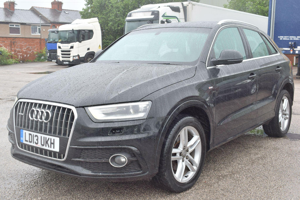 Audi Q3 2.0 Tdi S Line S Tronic Quattro Euro 5 Ss LD13UKH Black #5