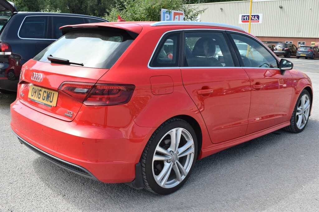 Audi A3 2.0 Tdi S Line Sportback S Tronic Quattro Euro 6 Red #2
