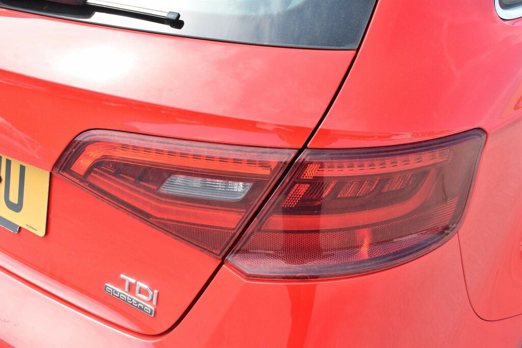 Audi A3 2.0 Tdi S Line Sportback S Tronic Quattro Euro 6 Red #6