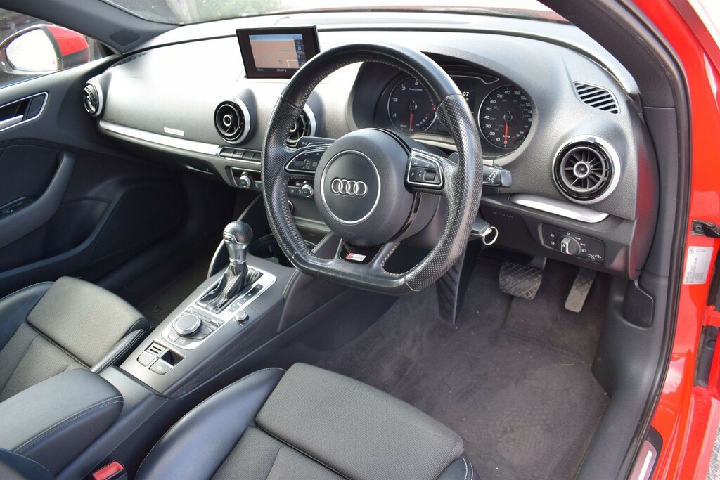 Audi A3 2.0 Tdi S Line Sportback S Tronic Quattro Euro 6 Red #3