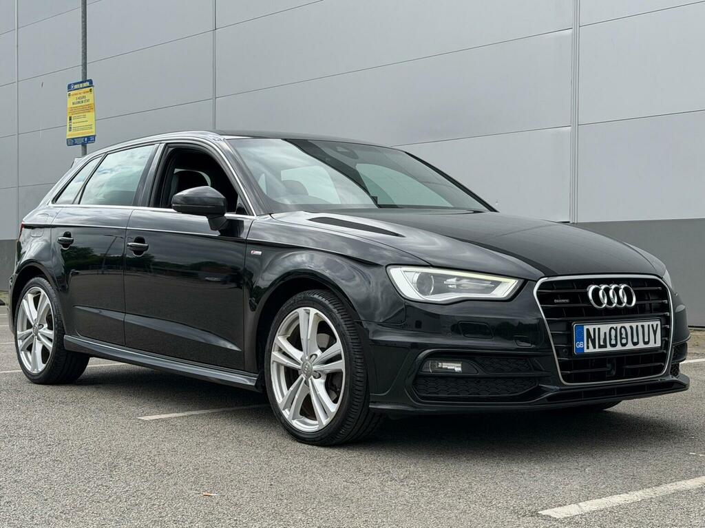 Audi A3 2.0 Tdi S Line Sportback Quattro Euro 6 Ss NL65XUY Black #5
