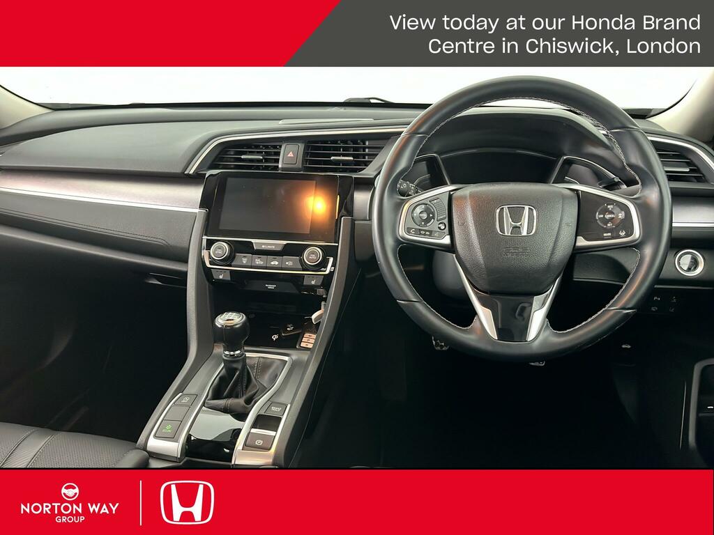 Honda Civic 1.0 Vtec Turbo Ex Saloon Euro 6 Grey #3
