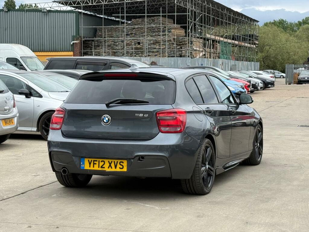 BMW 1 Series 2.0 118D M Sport Euro 5 Ss YF12XVS Grey #5