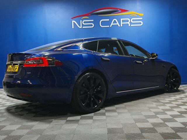 Tesla Model S Dual Motor Hatchback Blue #4
