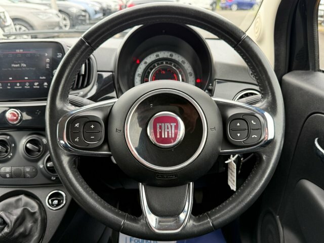 Fiat 500 Lounge Hatchback AY18HXX Black #6