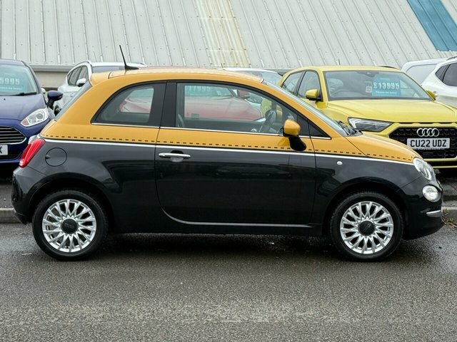 Fiat 500 Lounge Hatchback AY18HXX Black #2