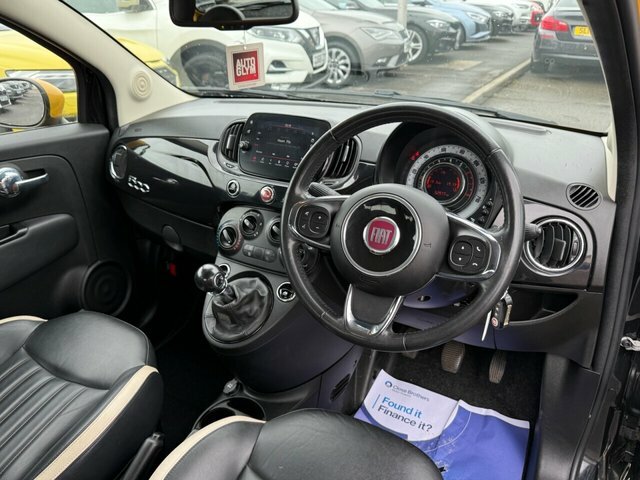 Fiat 500 Lounge Hatchback AY18HXX Black #5