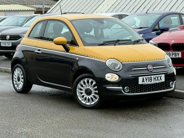 Fiat 500 Lounge Hatchback Black