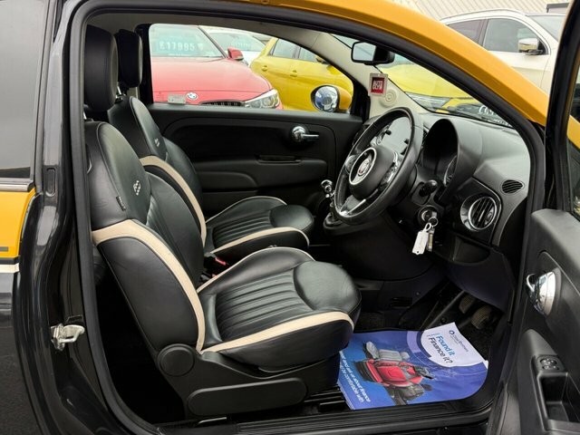 Fiat 500 Lounge Hatchback AY18HXX Black #4