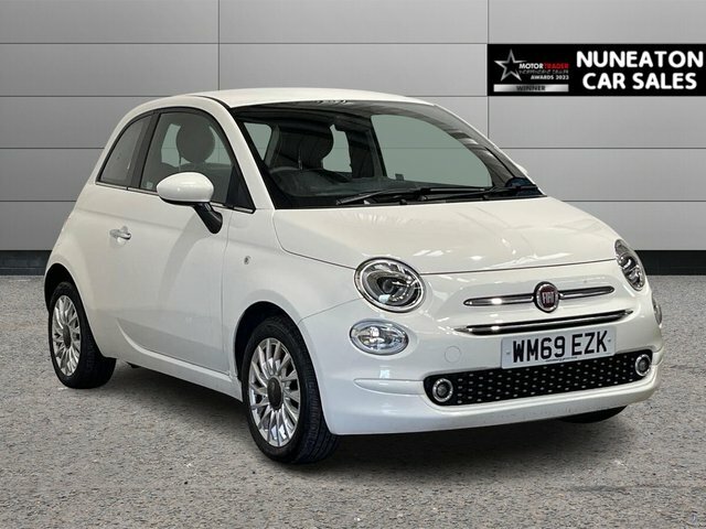 Fiat 500 1.2 Lounge Hatchback Dualogic Euro 6 S White
