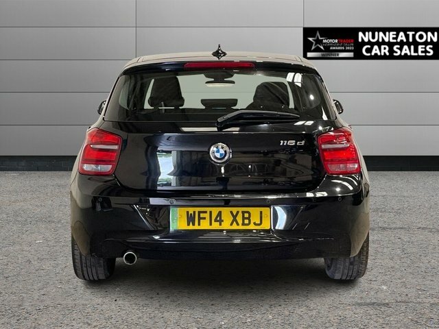 BMW 1 Series 1.6 116D Ed Efficientdynamics Business Hatchback 5 Black #4