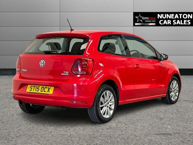 Volkswagen Polo 1.2 Tsi Bluemotion Tech Se Hatchback Ma Red #3