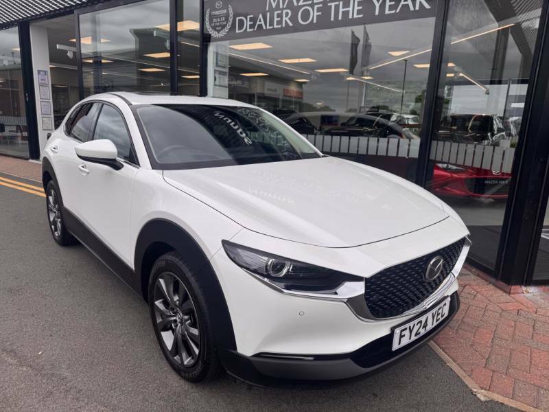 Mazda CX-30 2.0 E-skyactiv X Mhev Exclusive-line Euro 6 FY24YEC White #2
