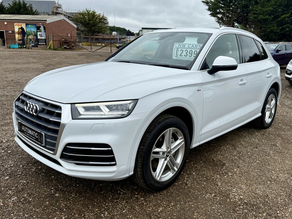 Audi Q5 2.0 Tdi 40 S Line 2018 White #3