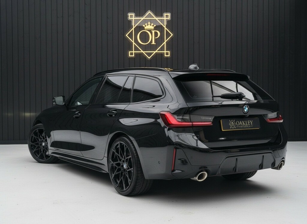 BMW 3 Series 2.0 330E M Sport Touring Black #2