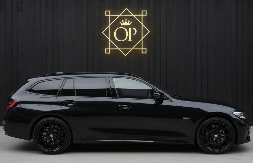 BMW 3 Series 2.0 330E M Sport Touring Black #4