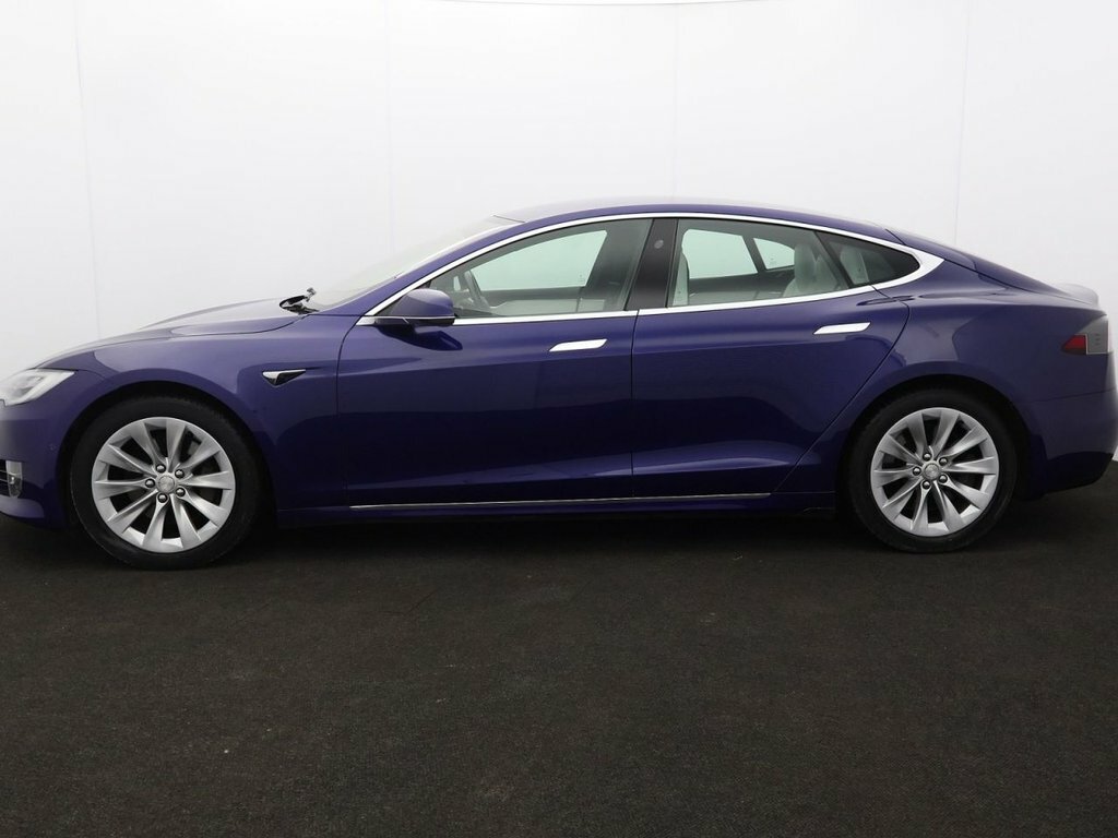 Tesla Model S Hatchback Blue #4
