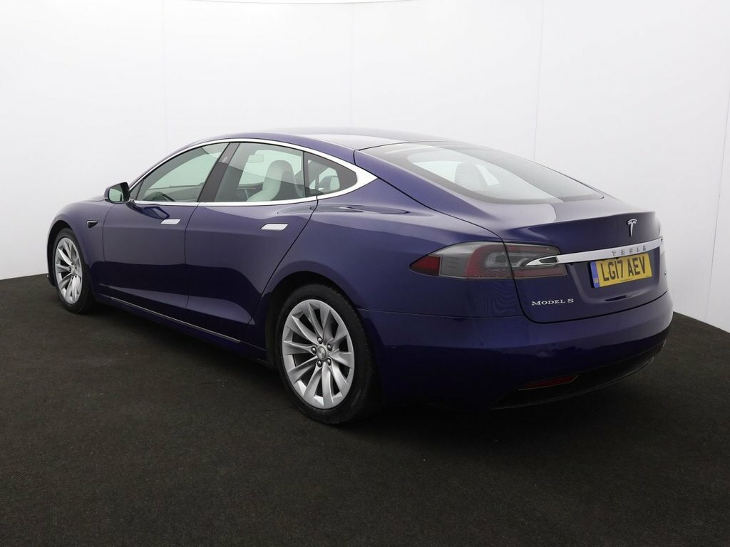 Tesla Model S Hatchback Blue #5