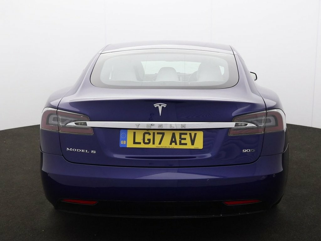 Tesla Model S Hatchback Blue #6