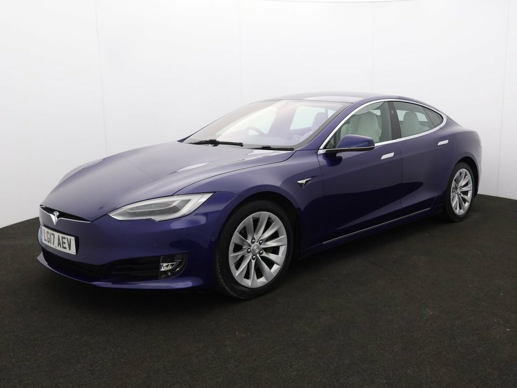 Tesla Model S Hatchback Blue #3