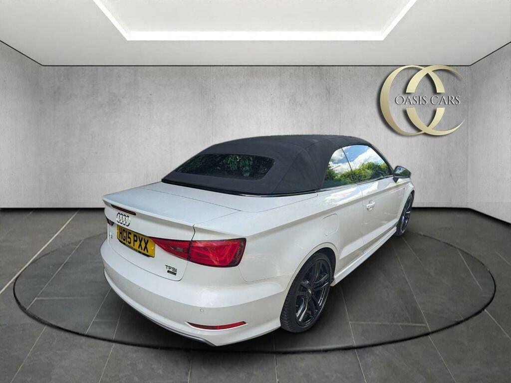 Audi A3 Cabriolet Convertible 1.4 Tfsi Cod S Line Euro 6 Ss White #3