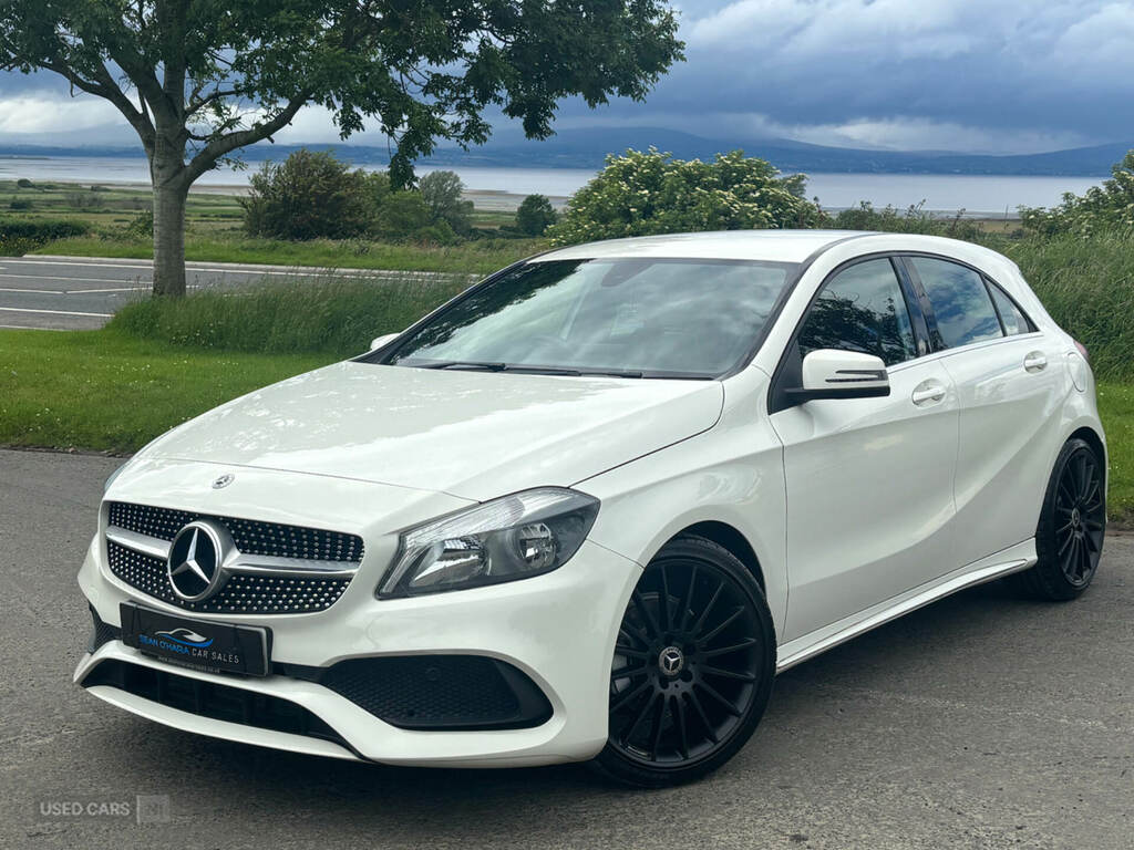 Mercedes-Benz A Class A180d Amg Line WG67FKO White #2