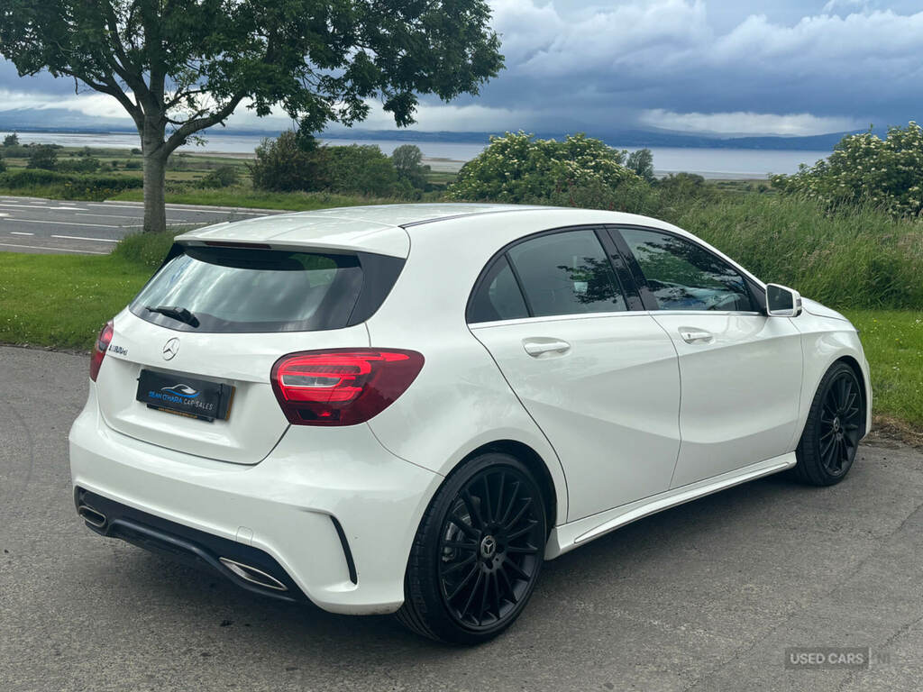 Mercedes-Benz A Class A180d Amg Line WG67FKO White #5