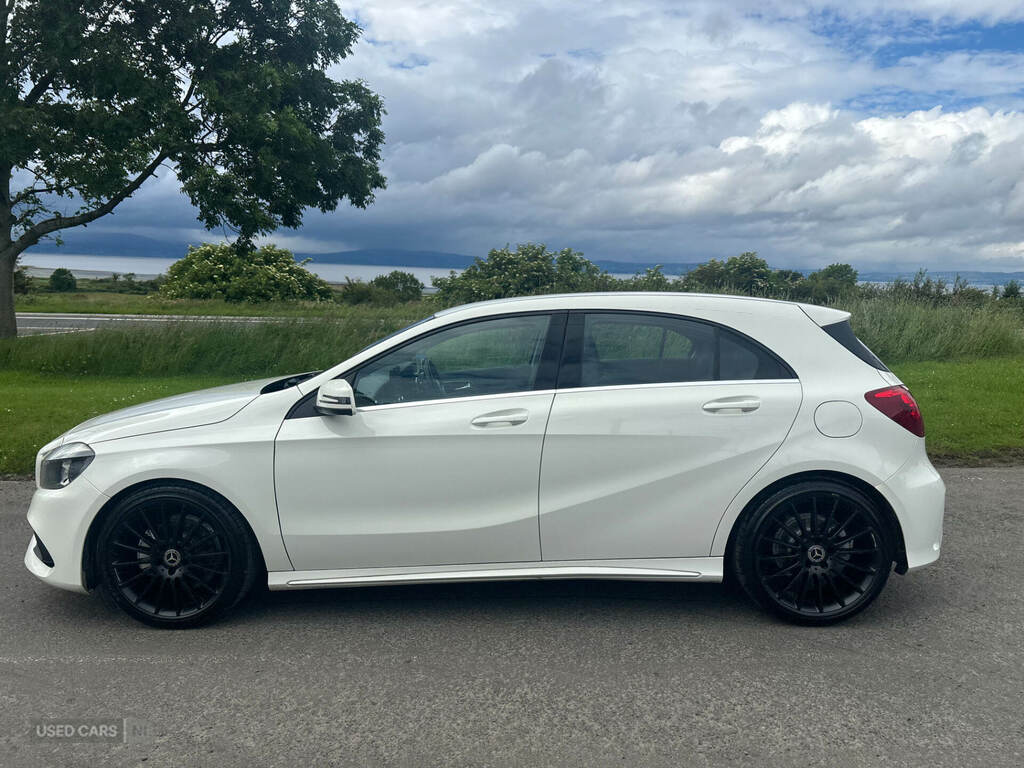 Mercedes-Benz A Class A180d Amg Line WG67FKO White #3