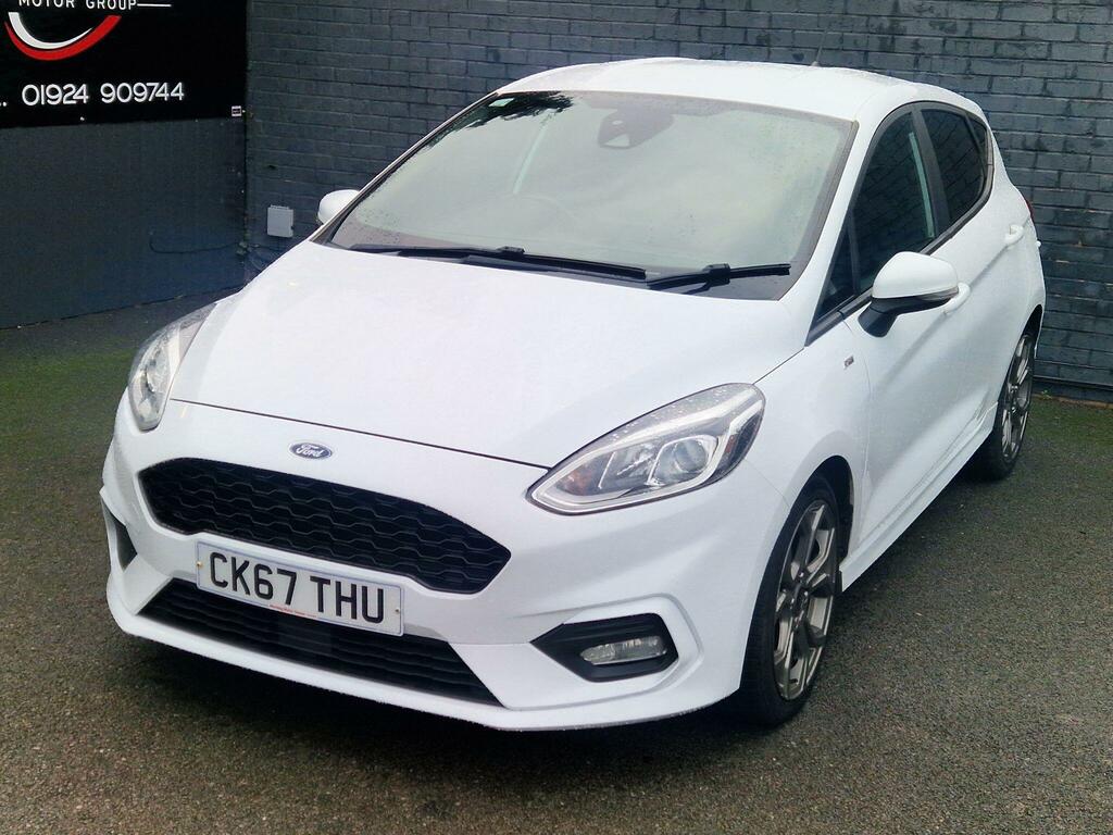 Ford Fiesta 1.0T Ecoboost St-line Euro 6 Ss CK67THU White #4
