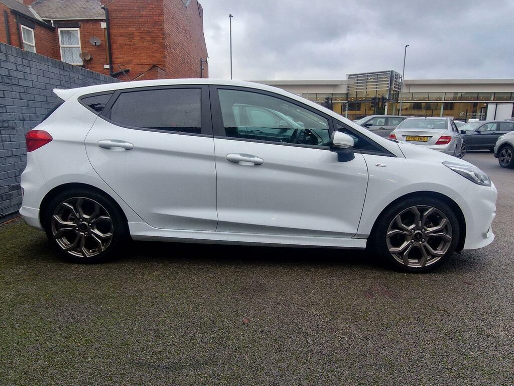 Ford Fiesta 1.0T Ecoboost St-line Euro 6 Ss CK67THU White #6