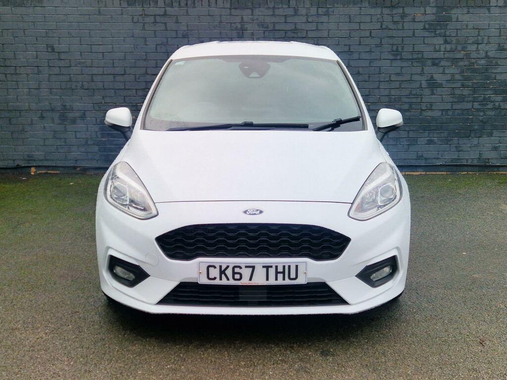Ford Fiesta 1.0T Ecoboost St-line Euro 6 Ss CK67THU White #3