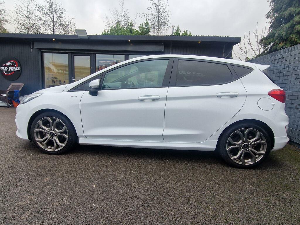 Ford Fiesta 1.0T Ecoboost St-line Euro 6 Ss CK67THU White #5