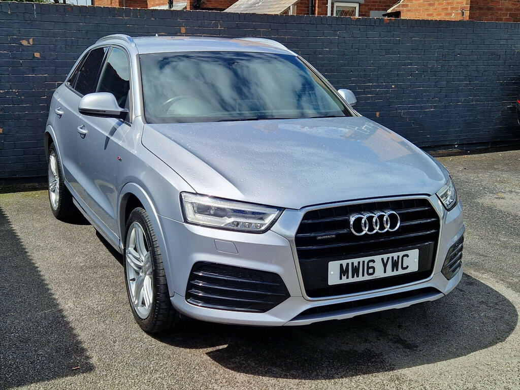 Audi Q3 2.0 Tdi S Line Plus Quattro Euro 6 Ss MW16YWC Silver #2