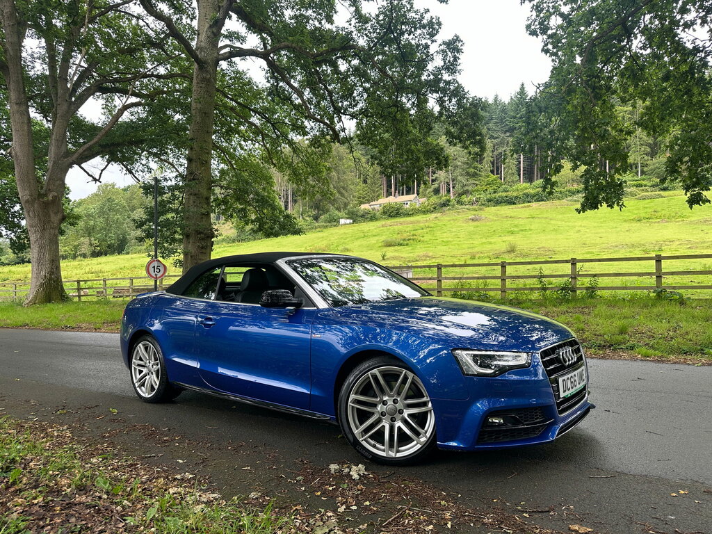 Audi A5 2.0 Tdi S Line Special Edition Plus Convertible Blue