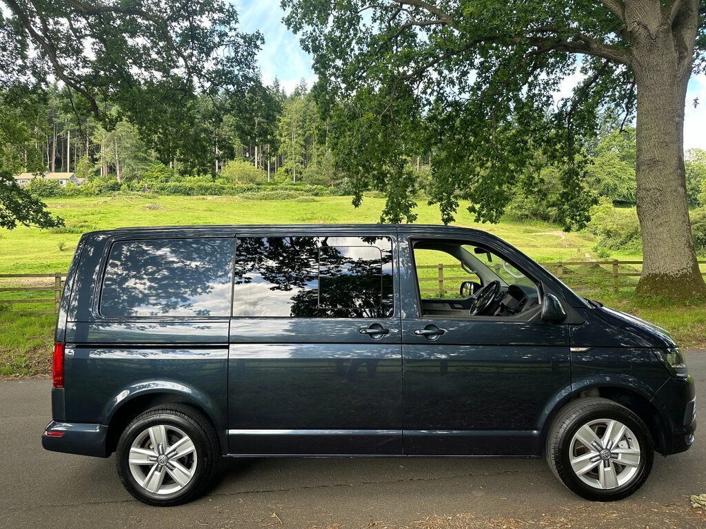 Volkswagen Transporter 2.0 Tdi T32 Bluemotion Tech Highline Kombi Double Blue #2