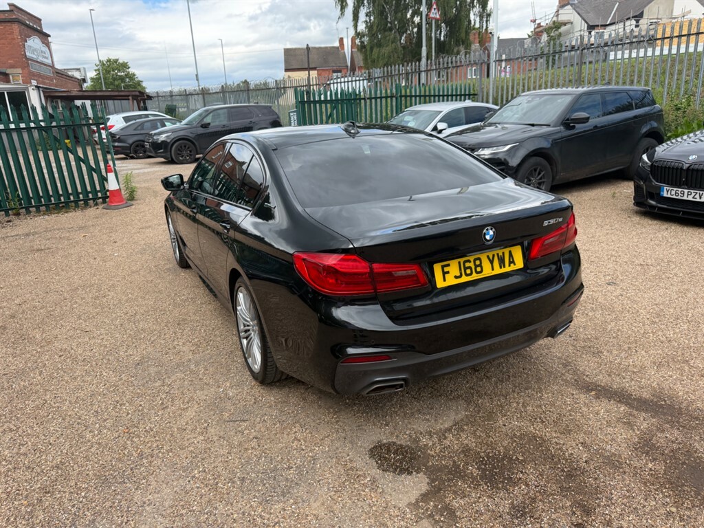 BMW 5 Series 530E M Sport Black #4
