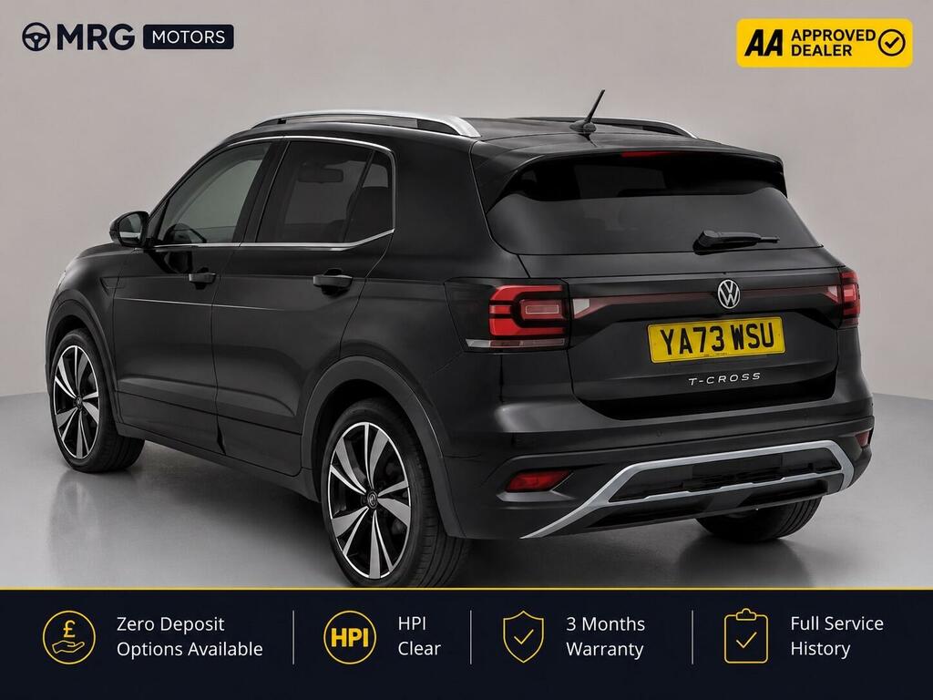 Volkswagen T-Cross 1.0 Tsi R-line Dsg Euro 6 Ss YA73WSO Black #2