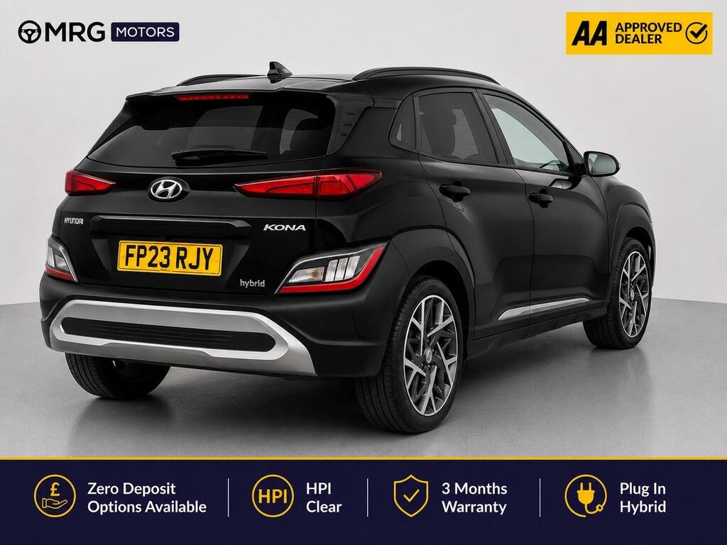 Hyundai Kona 1.6 H-gdi Ultimate Dct Euro 6 Ss FP23RJY Black #6