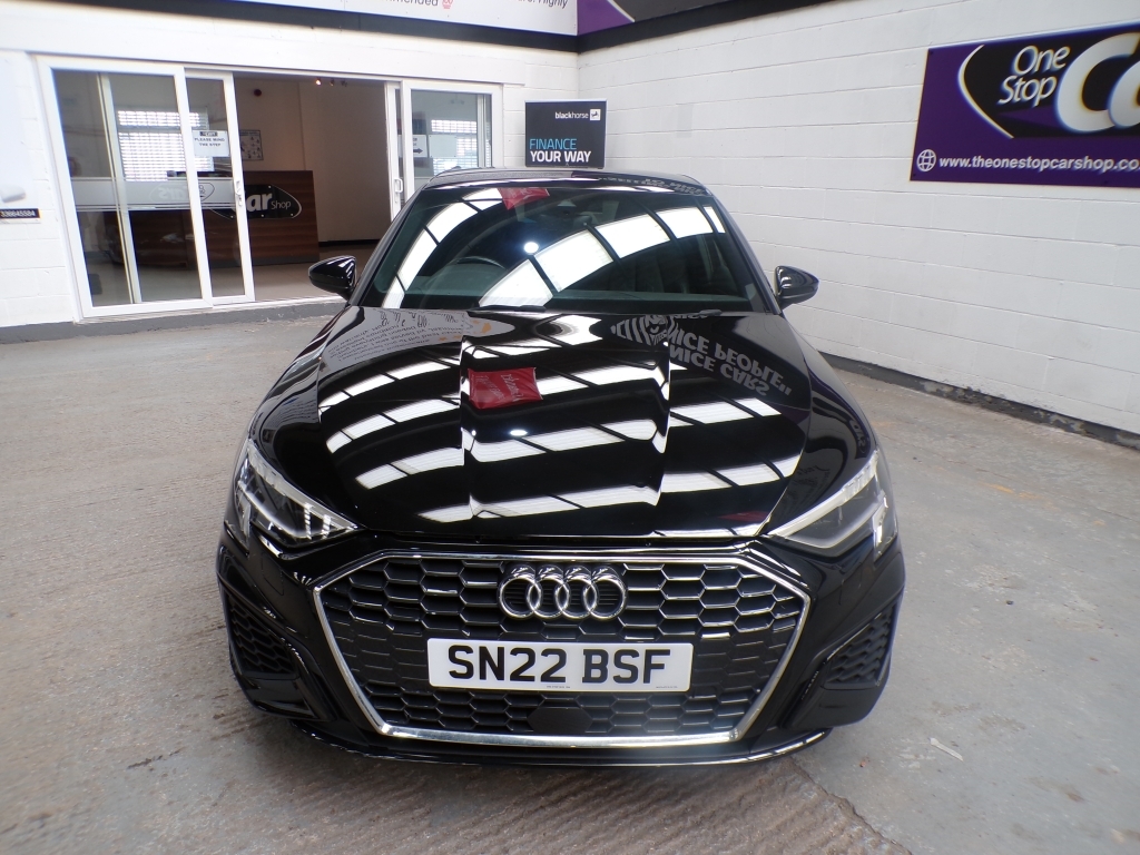 Audi A3 1.0 Sportback Tfsi S Line SN22BSF Black #2