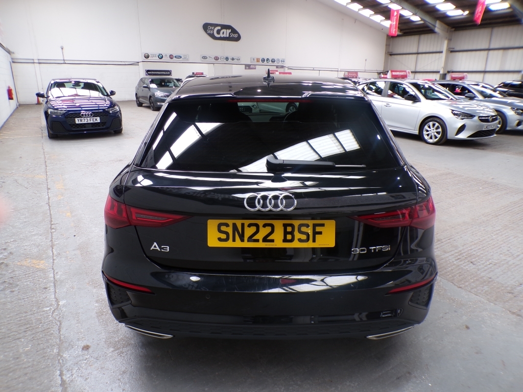 Audi A3 1.0 Sportback Tfsi S Line SN22BSF Black #5
