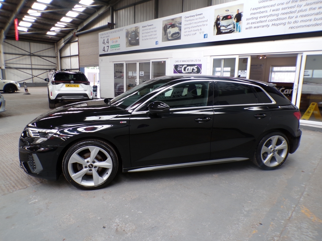 Audi A3 1.0 Sportback Tfsi S Line SN22BSF Black #3