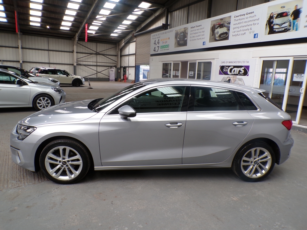 Audi A3 1.5 Sportback Tfsi Sport Mhev HF73VOJ Silver #4