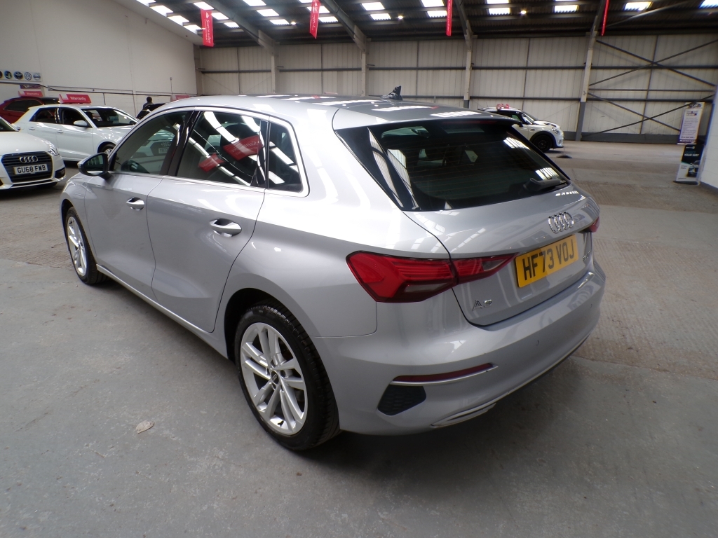Audi A3 1.5 Sportback Tfsi Sport Mhev HF73VOJ Silver #5