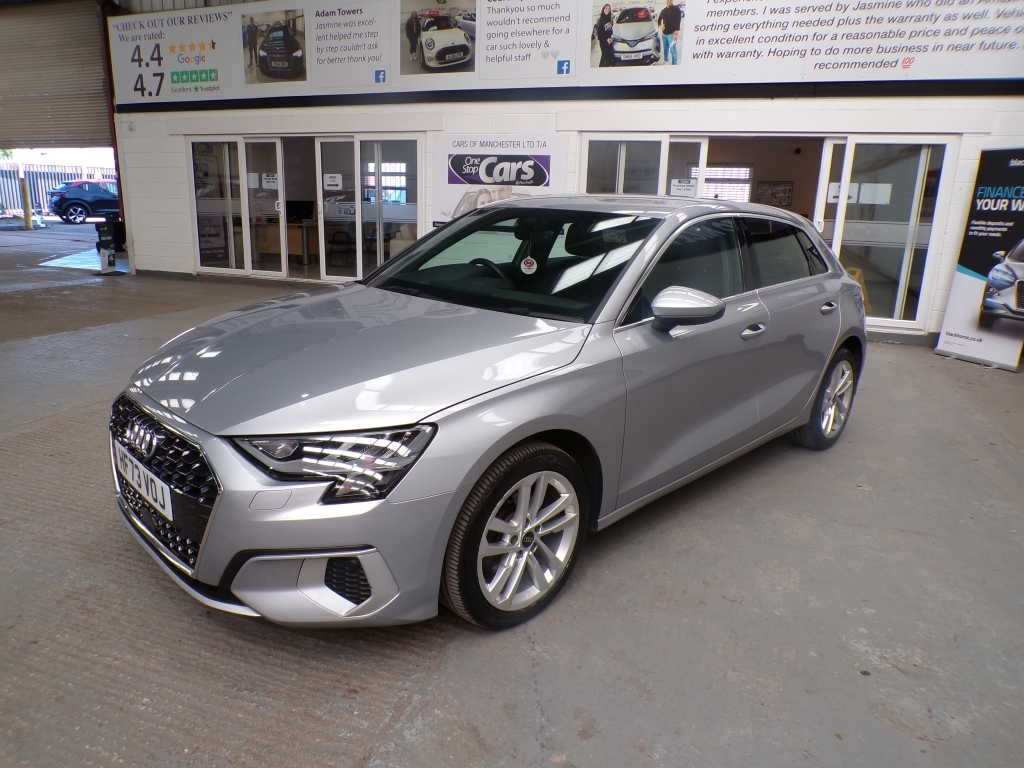 Audi A3 1.5 Sportback Tfsi Sport Mhev HF73VOJ Silver #3