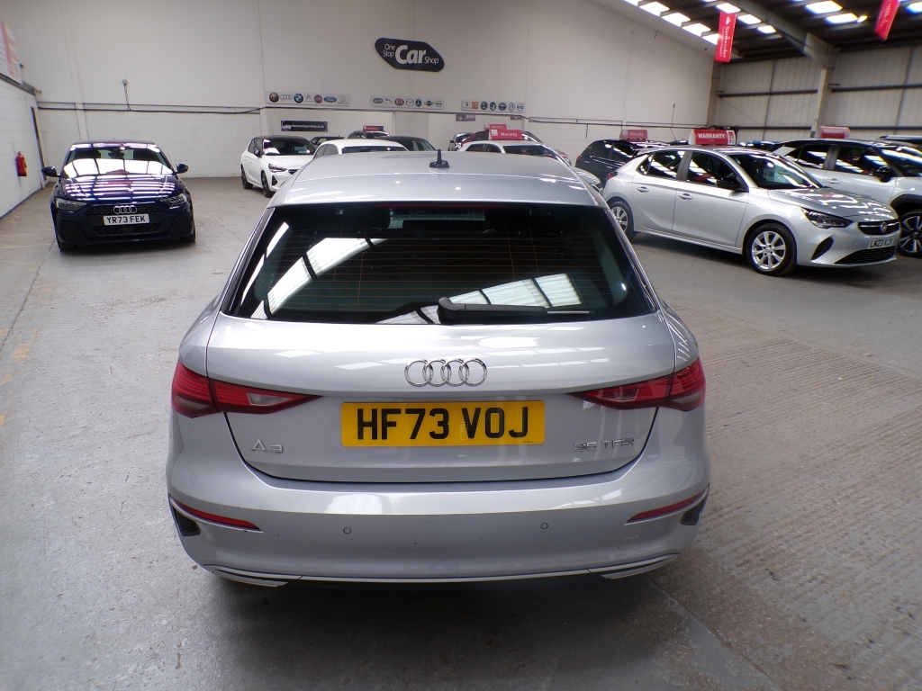 Audi A3 1.5 Sportback Tfsi Sport Mhev HF73VOJ Silver #6