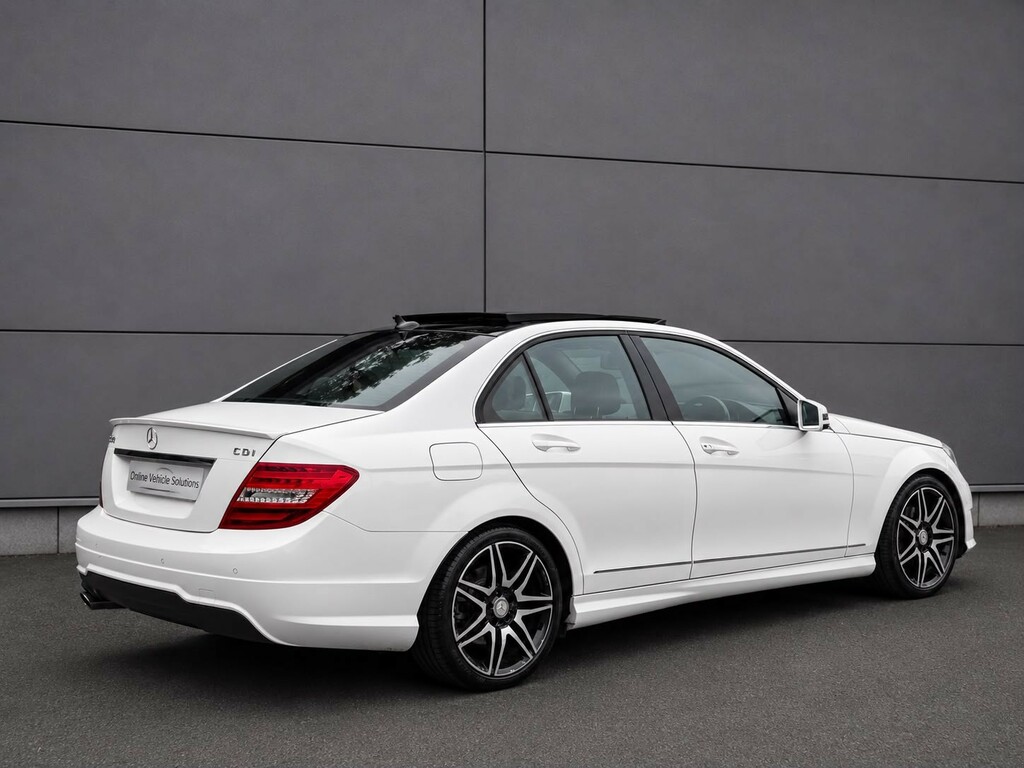 Mercedes-Benz C Class Saloon 2.1 C220 Cdi Amg Sport Plus 2013 PO63GDY White #3
