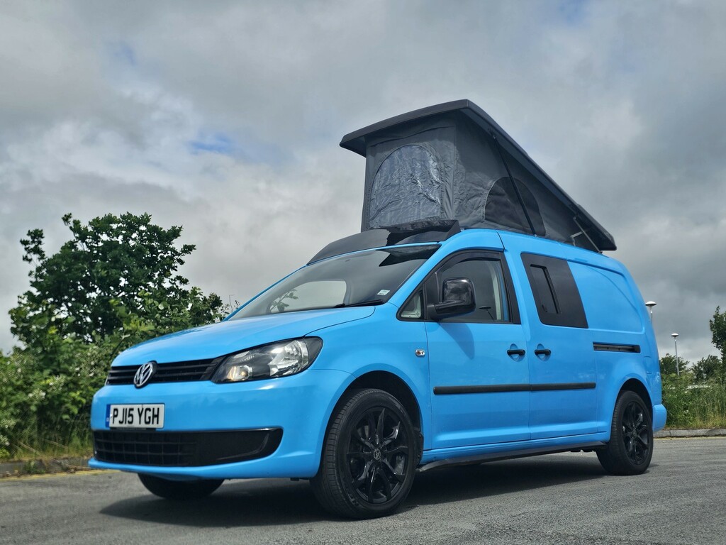 Volkswagen Caddy Maxi 1.6 Tdi Pop Top Campervan Blue #5