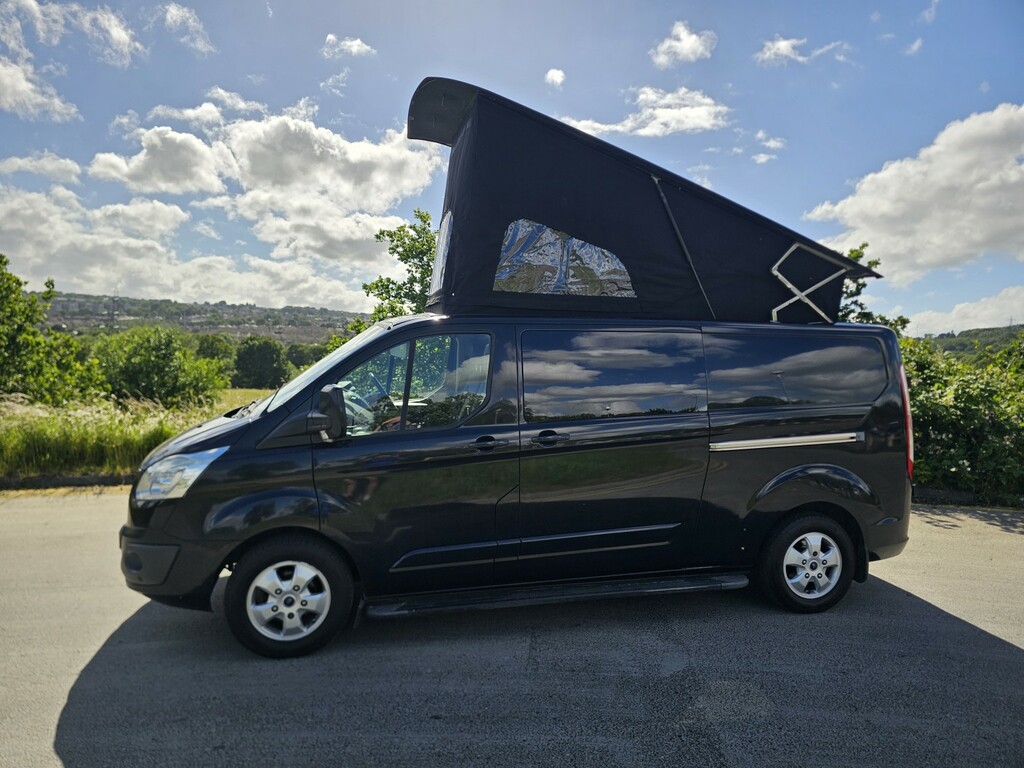 Ford Transit Custom 2.2 Tdci Limited Hi Lo Pop Top Stealth Campervan Black #2