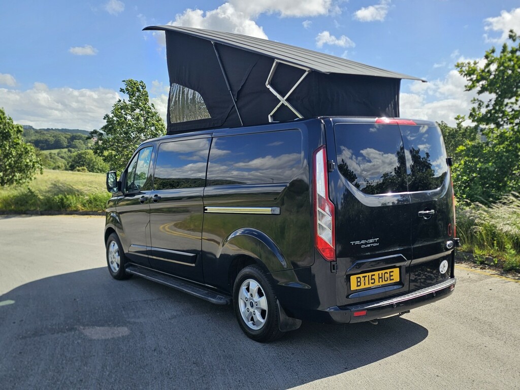 Ford Transit Custom 2.2 Tdci Limited Hi Lo Pop Top Stealth Campervan Black #5